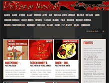 Tablet Screenshot of lebazarmusical.com